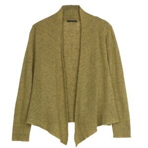 Eileen Fisher Mohair Cashmere Web Cardigan Womens Small Wool Cashmere Mohair AA2